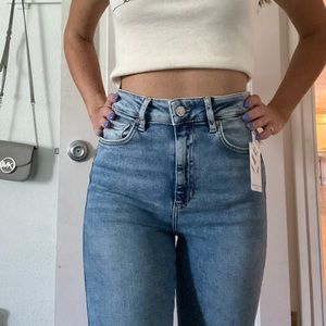 Light washed jeans from free people.